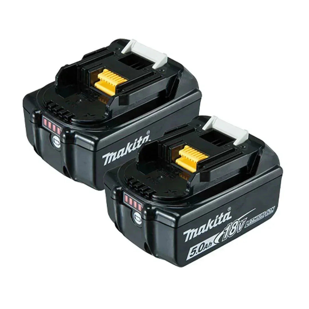 Makita 18V 5.0Ah Battery Combo Kit – Twin Rechargeable Battery Pack