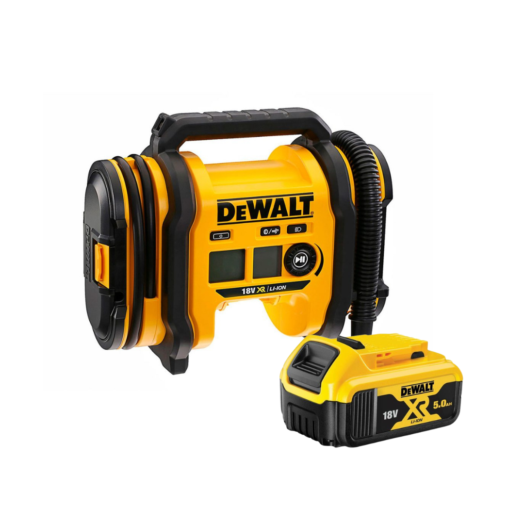 DeWalt 18V XR Cordless Compressor DCC018N with 5.0Ah Battery